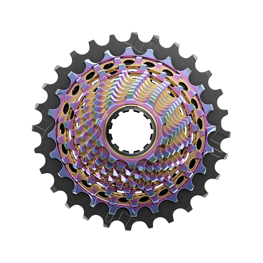 SRAM XG-1290 E1 12-speed cassette in silver with 10-28 teeth, XD-R freehub body, cycling gear for mountain bikes