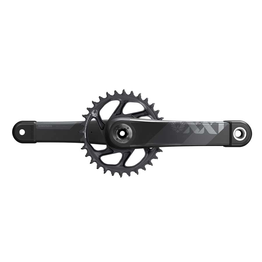 SRAM XX1 Eagle DUB MTB crankset with 175mm gold crank arms, 34T direct mount chainring, boost spacing, 11-12 speed compatibility