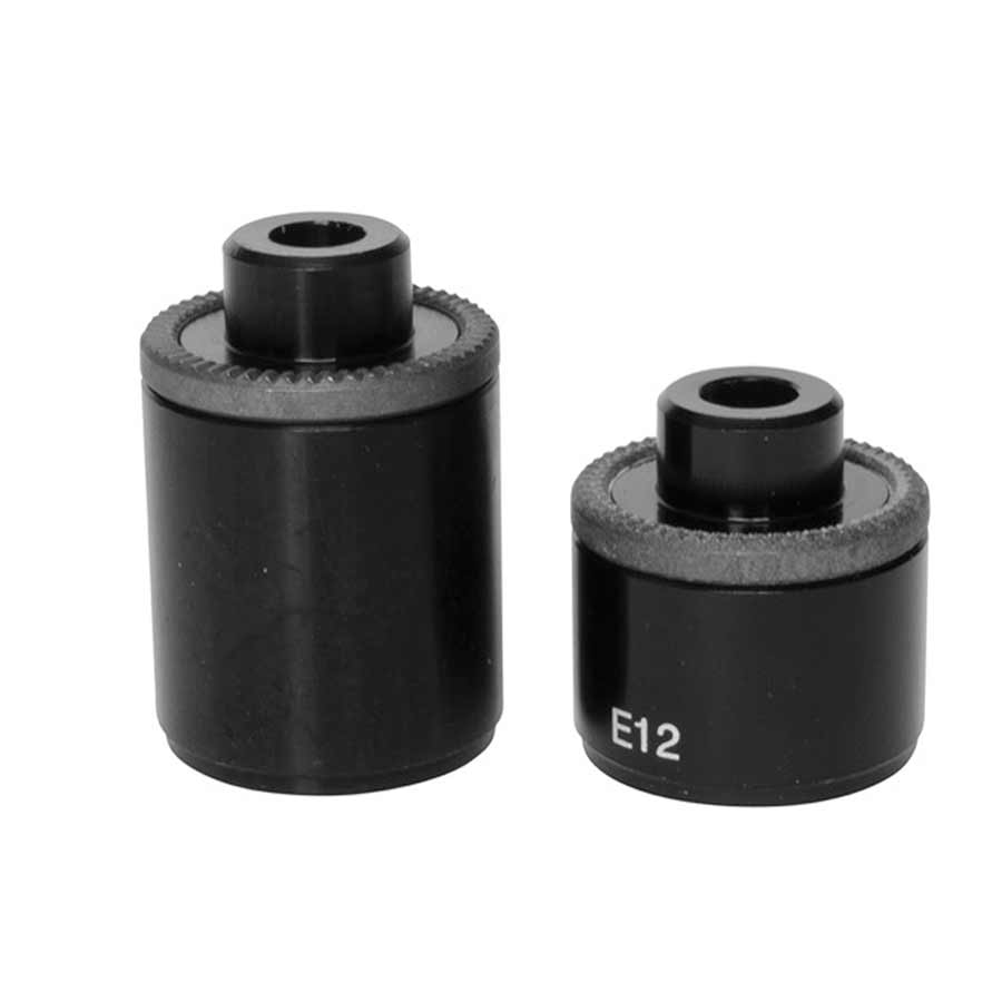 Stans No Tubes Neo Axle End Caps for 15mm front hub and 100mm rim, designed for bike hub and rim compatibility.