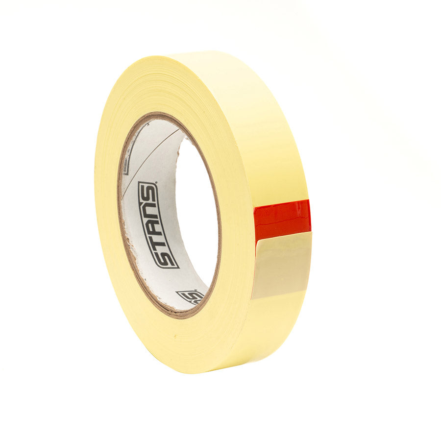 Stans No Tubes Stan's Original Rim Tape for tubeless bike tires, 10m length, 21mm width, black adhesive tape.