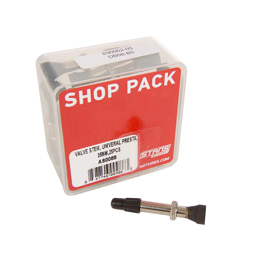 Stans No Tubes 35mm Presta tubeless valves for mountain bike or road wheel setups