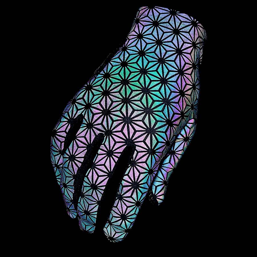 Black and white Supacaz SupaG Long full finger cycling gloves with padded palms, designed for comfort and grip.