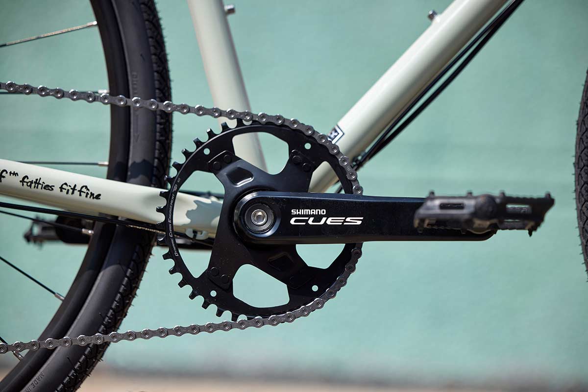 Surly Preamble 700c gravel and commuter bike in hi-viz black, showing the frame and tires designed for versatile riding.