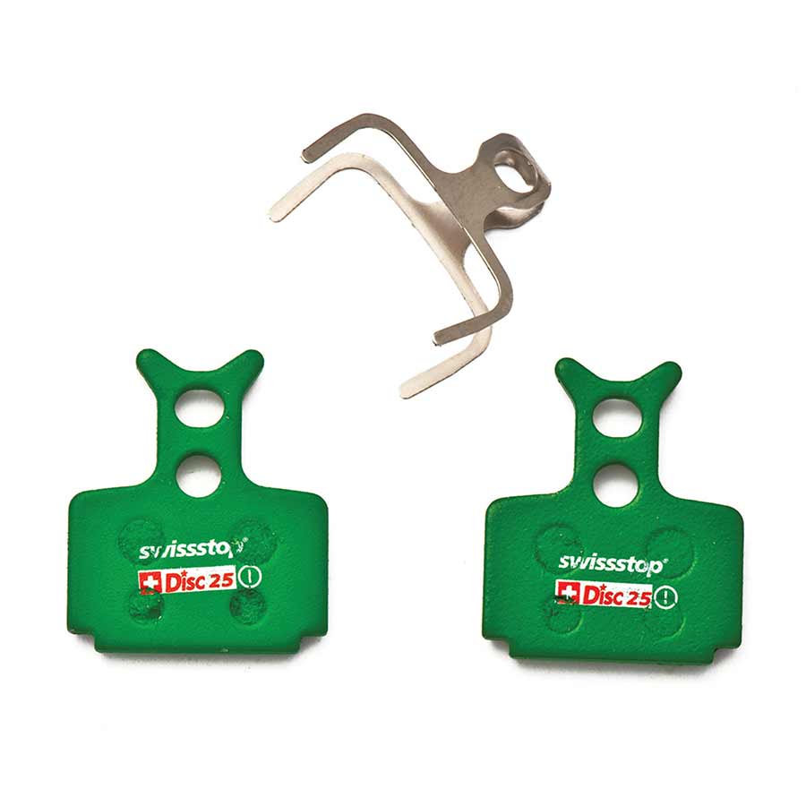 SwissStop Disc Brake Pads for Avid Juicy 3, 5, 7, Carbon Ultimate, BB7 disc brake bikes, showing the shape of the brake pads.
