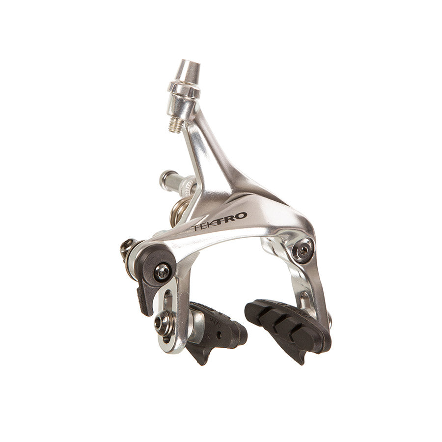 Tektro R313 road caliper brakes with front reach 39-52mm, black color, lightweight 180g, for road bikes.