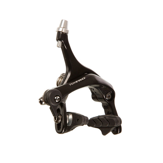 Tektro R315 road caliper brakes with front reach 41-57mm, black color, lightweight 192g, for high-performance cycling.