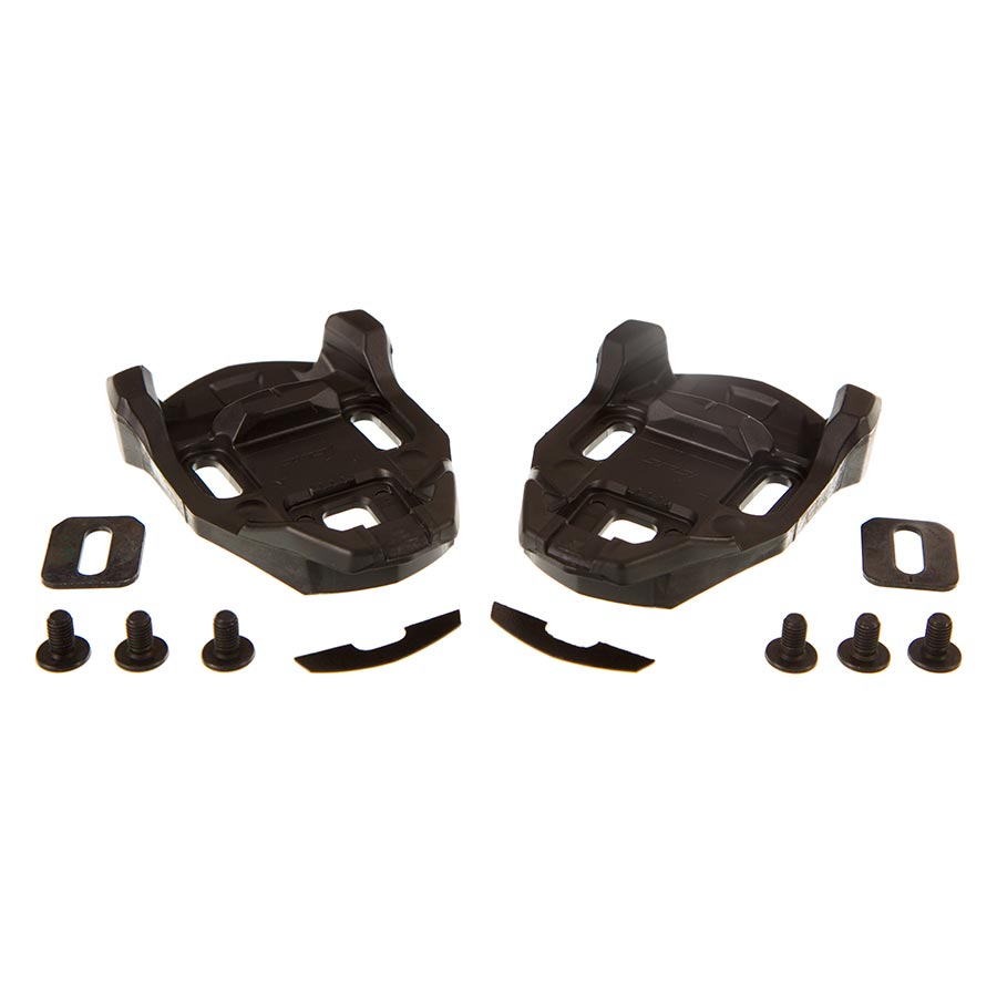 Pair of black TIME ICLIC Free Cleats for cycling, showcasing the sleek, lightweight design and secure fastening system.