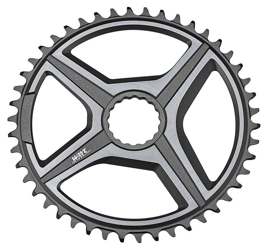 TRP VISTAR CR-G8000 chainrings for 46-speed 12-speed drivetrain, black 7075 aluminum, bike component for cycling.