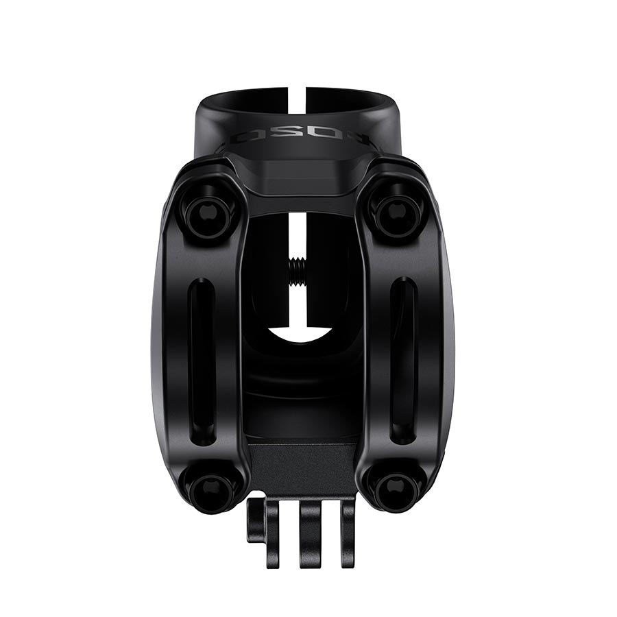 Truvativ ATMOS 7K threadless stem in black, 40mm length, fits 1-1/8 inch steerer tubes, bike component for stem and handlebar.