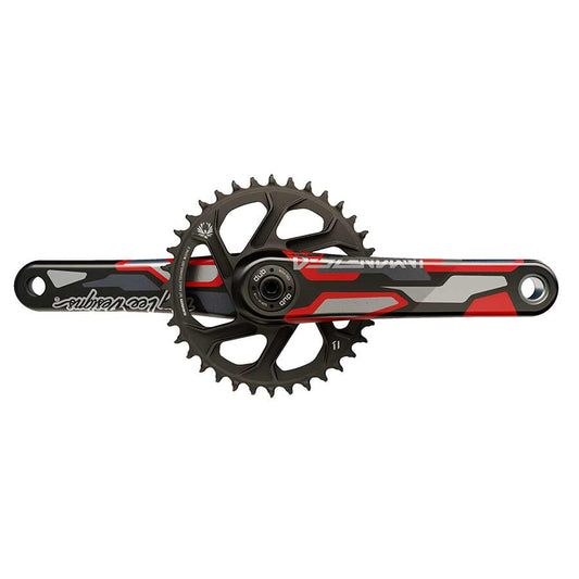 Truvativ, Descendant CoLab DH DUB, Crankset, Spindle: 28.99mm, 32, DUB, 165mm, Black, Boost