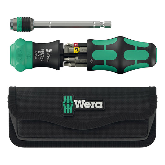 Wera KRAFTFORM KOMPAKT 26 RA-R screwdriver set with six precision screwdrivers for general shop tools and repairs.