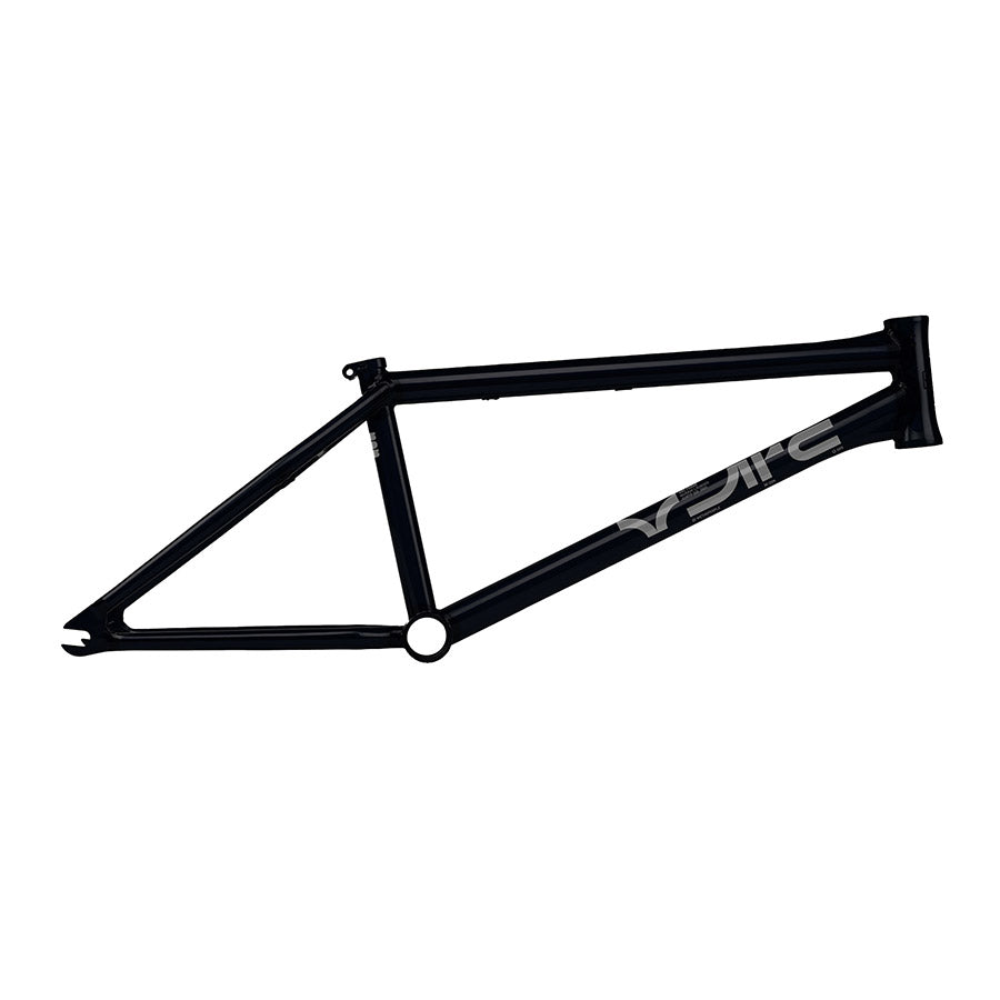 Black WeThePeople Arc Murray Loubser signature BMX frame with 20.5-inch top tube, detailed close-up shot.