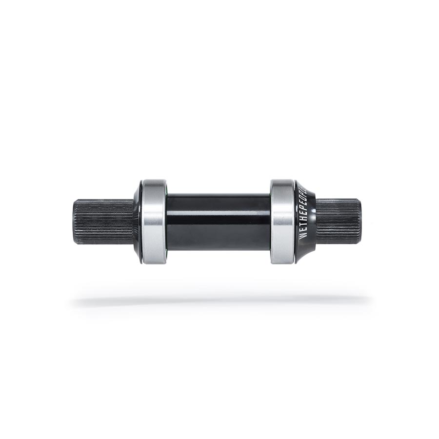 WeThePeople Compact BMX bottom bracket with 19mm spindle, durable metal construction for BMX bikes.