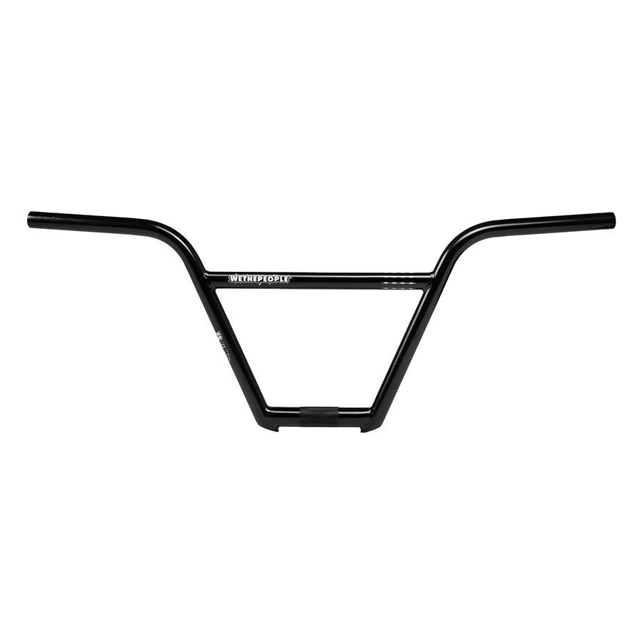 Black WeThePeople Pathfinder BMX handlebars with 29-inch rise and 22.2mm diameter, designed for BMX bikes.