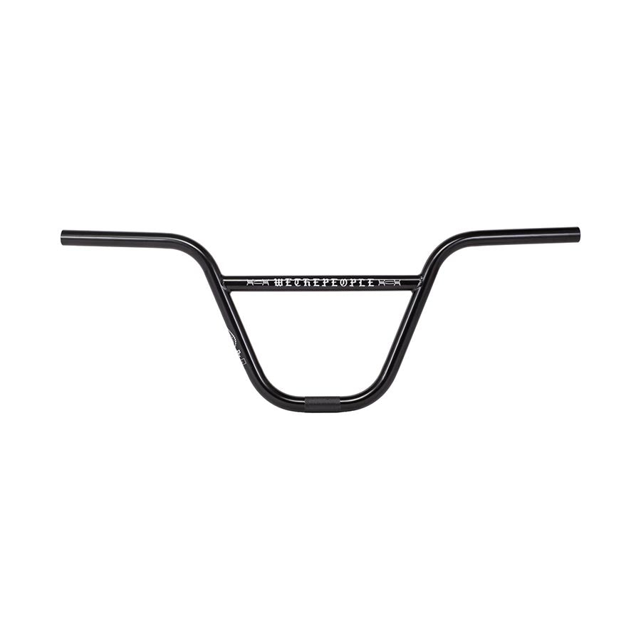 Black WeThePeople Pathfinder BMX handlebars with 29-inch rise and 22.2mm diameter, designed for BMX bikes.