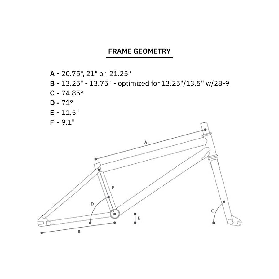 Black WeThePeople Revolver BMX frame with 20.75-inch top tube, durable steel construction for BMX riding.