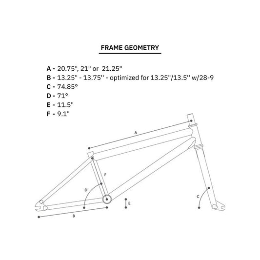 Black WeThePeople Revolver BMX frame with 20.75-inch top tube, durable steel construction for BMX riding.