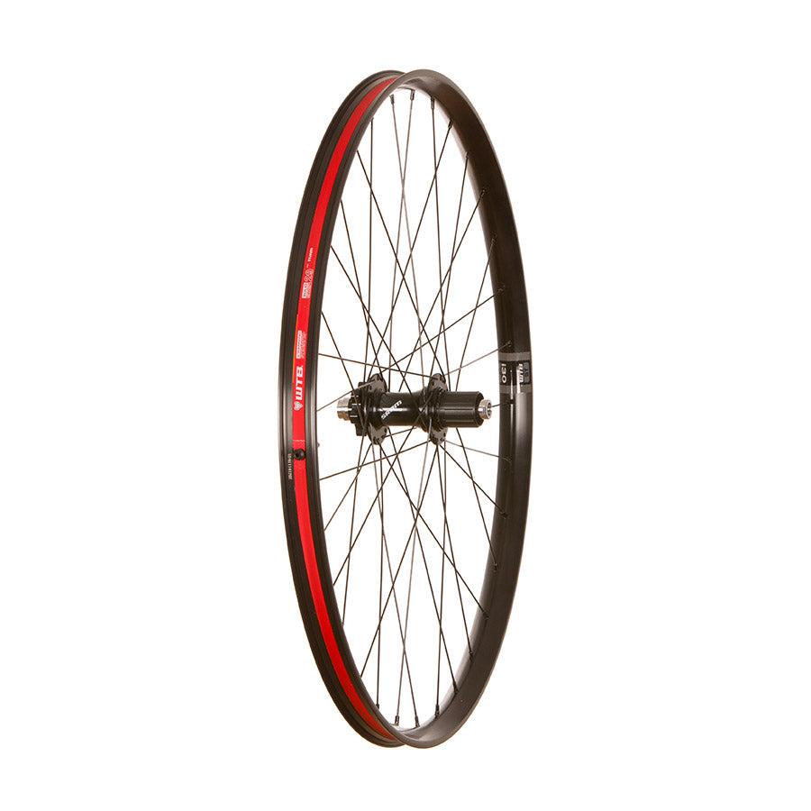 Front 29-inch Wheel Shop WTB STi30 TCS SRAM MTH mountain bike wheel with disc brake mount and 32 spokes.