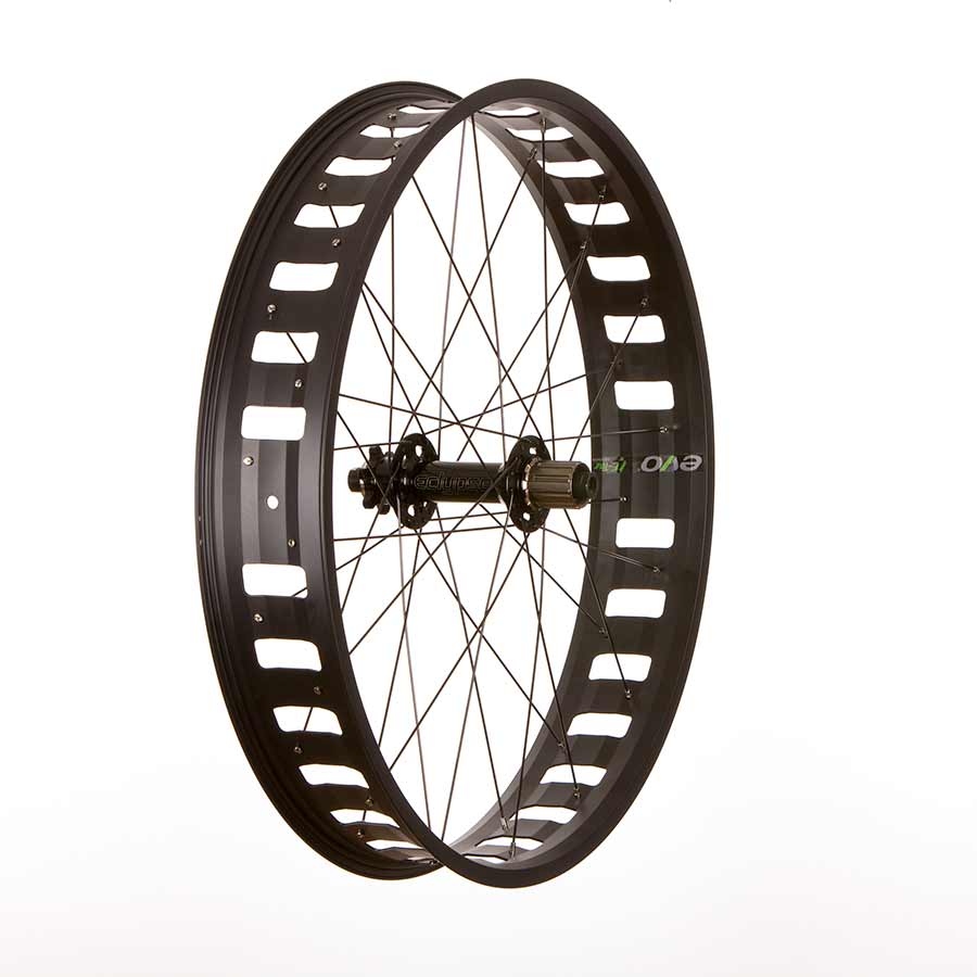 Wheel Shop, Evo JP95 Black/ Novatec D201SB, Wheel, Front, 26'' / 559, Holes: 32, 15mm TA, 150mm, Disc IS 6-bolt