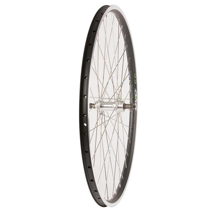 Wheel Shop Evo Tour 19 black stainless 27.5-inch double wall mountain bike wheel with 36 spokes and quick-release front hub