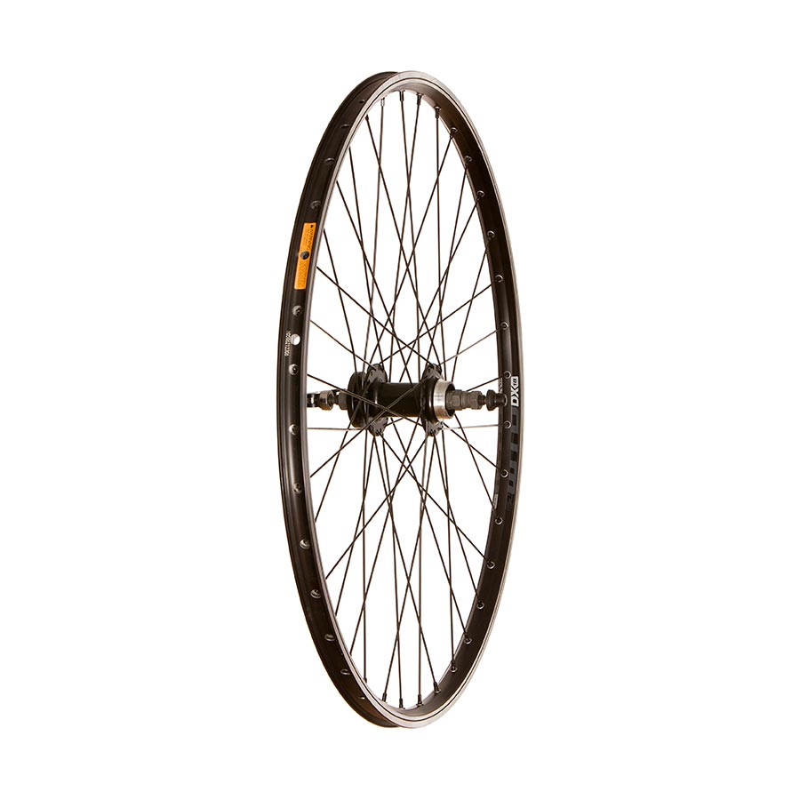 Wheel Shop WTB DX18 QR 27.5-inch bike wheel with disc brake mount, 36 spokes, 100mm rim width, and 6-bolt disc compatibility.