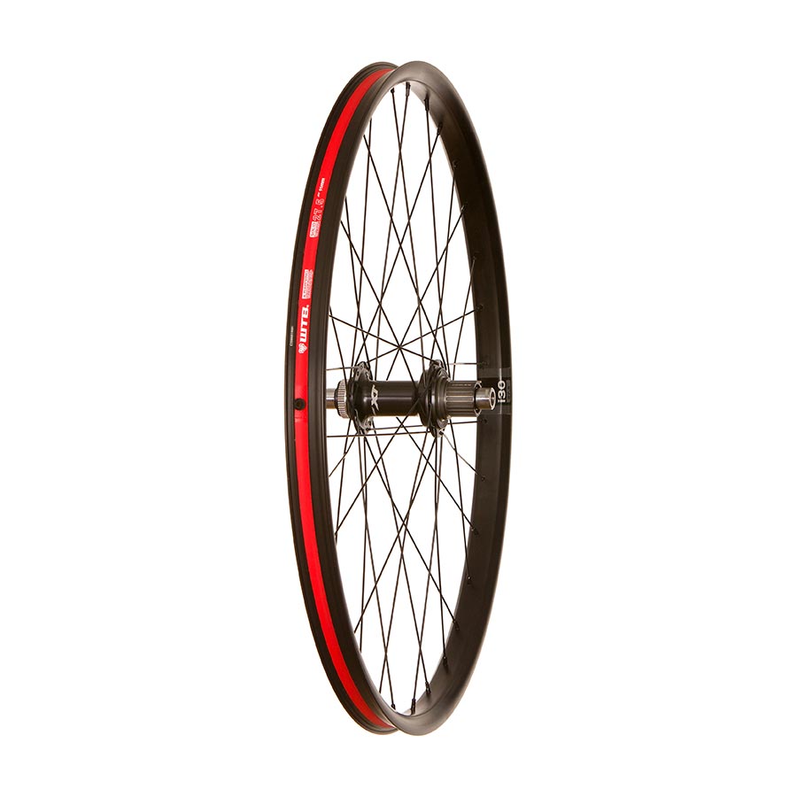 Wheel Shop Shimano XT HB-M8110-B front wheel with 27.5-inch alloy rim, 32 holes, 15mm thru-axle, center lock disc brake mount.
