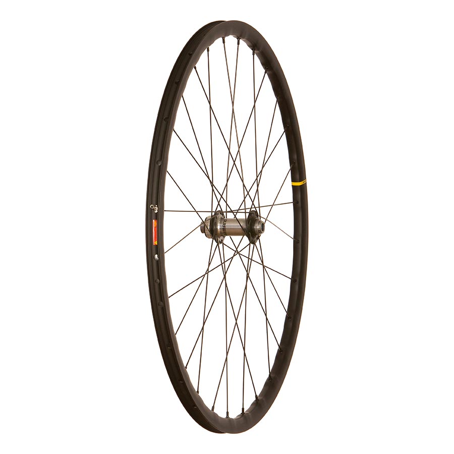 Front wheel for Shimano HB-RS770 and FH-RS770 with Mavic Open Pro Disc UST rims, 700C size, center-lock disc mount, 28 spokes.