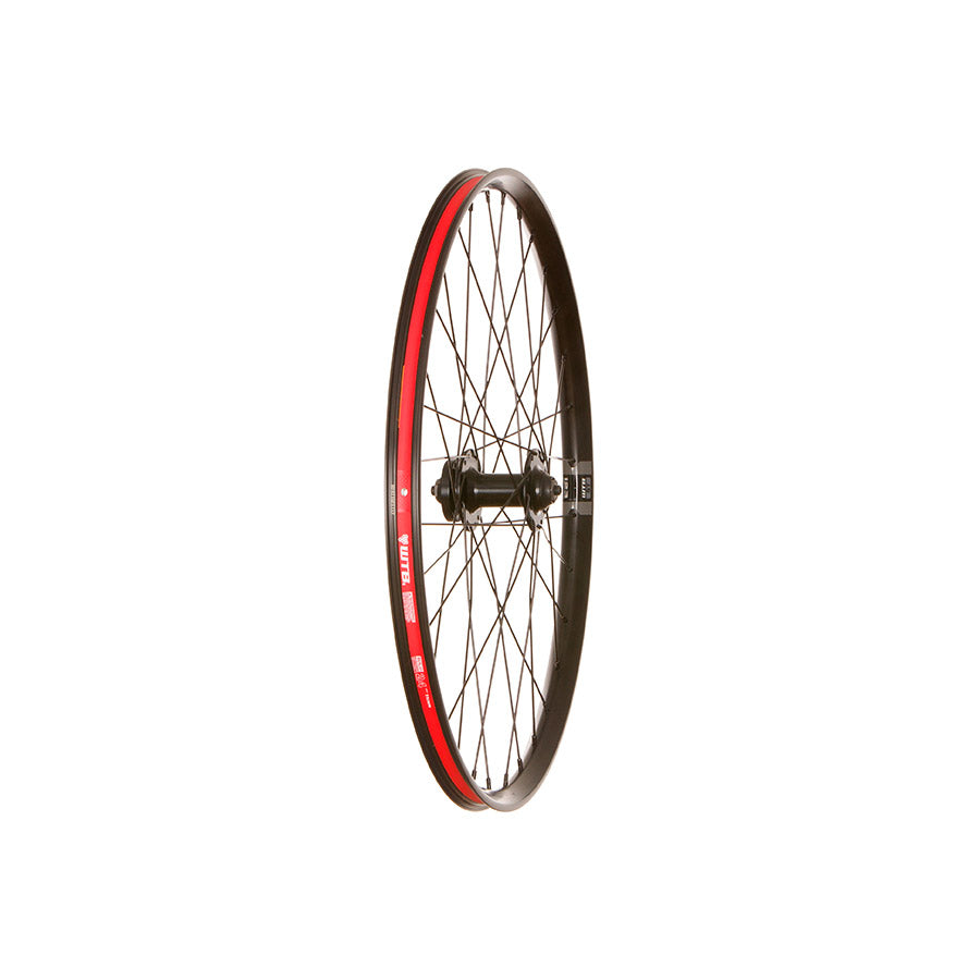 WTB STi23 TCS Formula wheels with 24-inch front wheel, 32 QR, 100mm disc mount, 6-bolt pattern, black finish for mountain bikes