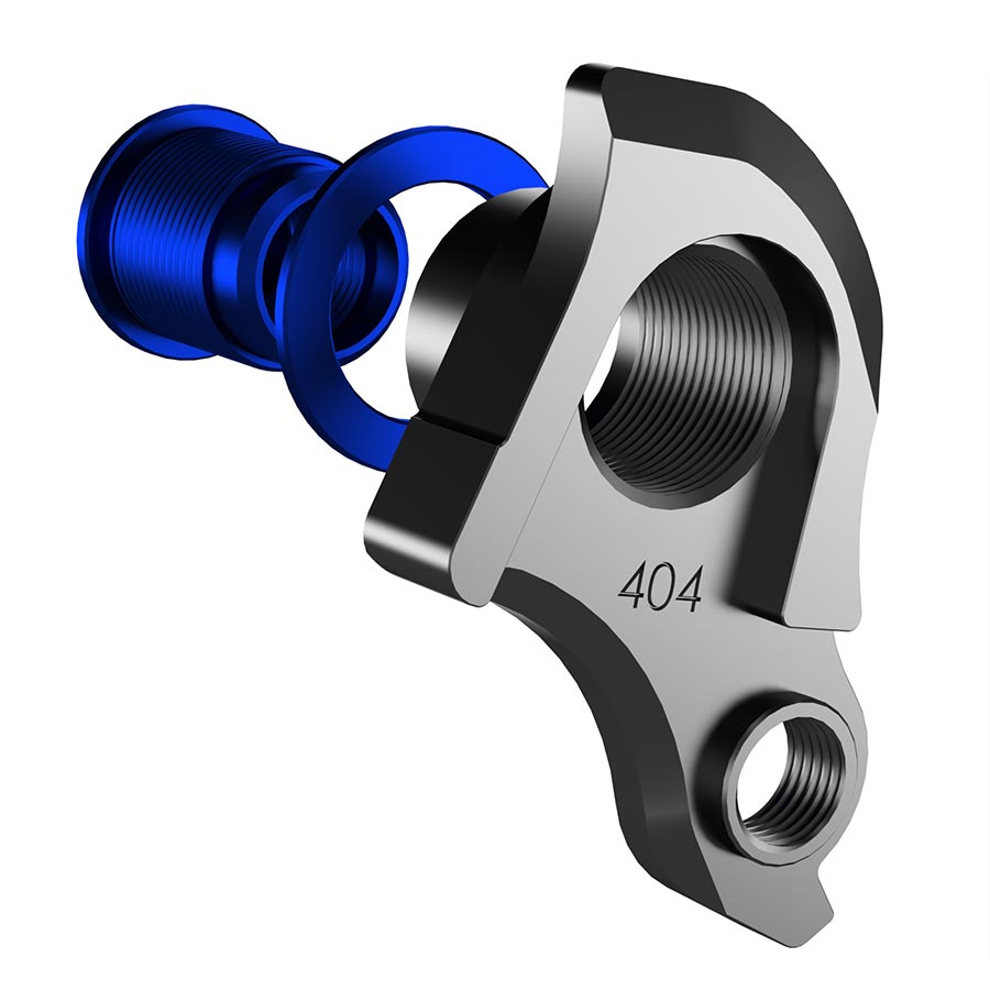 Wheels Manufacturing Dropout-404-02 UDH derailleur hanger for bike frames, made of durable metal with mounting holes for derailleur attachment.