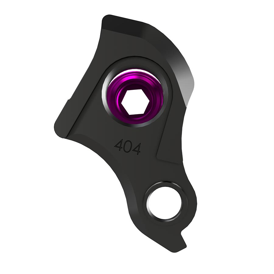 Wheels Manufacturing DROPOUT-404-02 UDH derailleur hanger for bike dropout, in silver metallic finish.