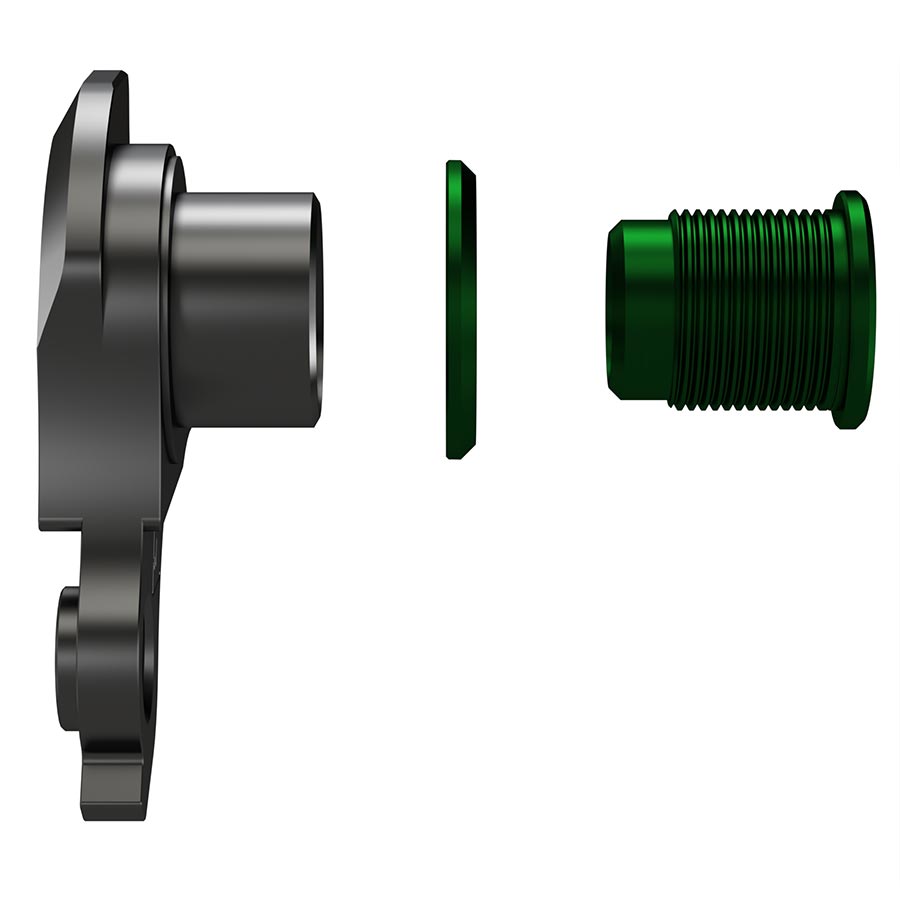 Wheels Manufacturing Dropout-404-02 UDH derailleur hanger for bike frame, made of durable metal with mounting holes for easy installation.