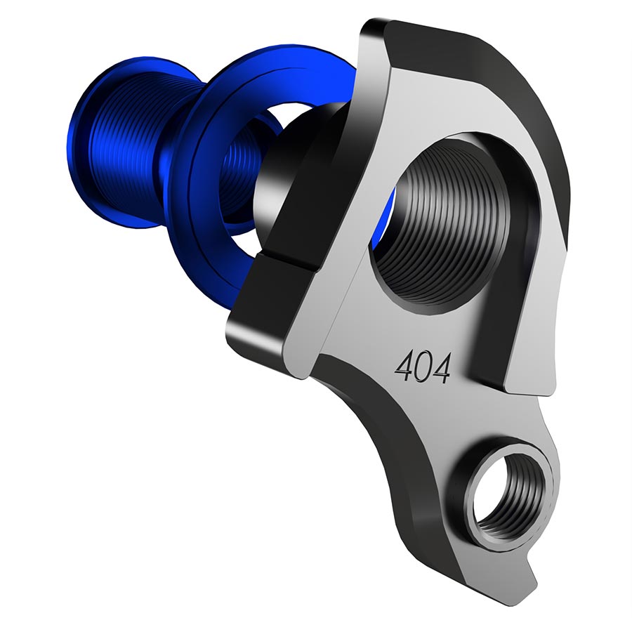 Wheels Manufacturing Dropout 487 derailleur hanger for Trek ABP bikes, shown in black with mounting holes for gear alignment.