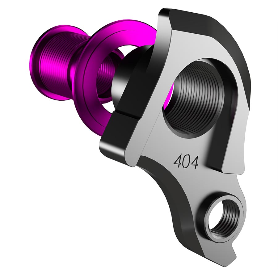 Wheels Manufacturing DROPOUT-487 derailleur hanger for Trek ABP UDH bikes, mounted on bicycle frame with detailed metal finish.