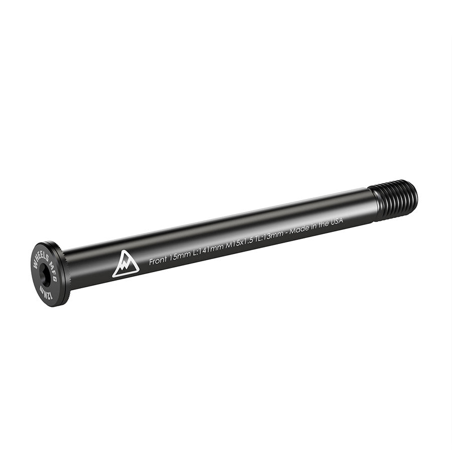 Wheels Manufacturing 15mm front thru axle with 125mm thread length and M15x1.50 thread pitch for bike wheel compatibility