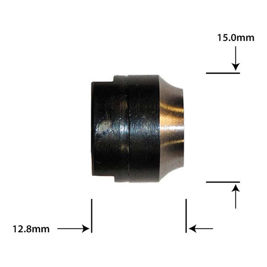 Wheels Manufacturing Taiwanese Hub Cones 9/10mm for Joytech rear bicycle wheel, durable metal cones for secure wheel attachment.