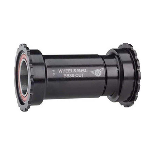 Wheels Manufacturing, BB86/92 Threaded BB - Shimano ABEC3 Steel Bearings