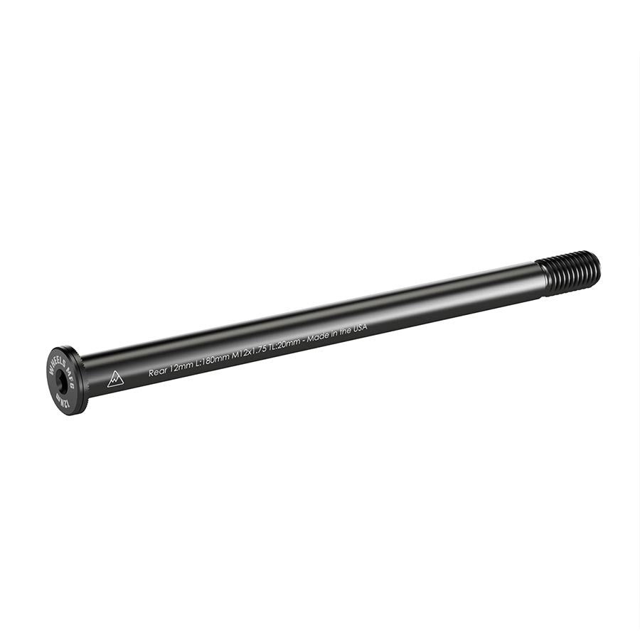 Wheels Manufacturing rear 12mm thru axle with 160mm thread length and M12x1.00 thread pitch for bicycle wheel support.