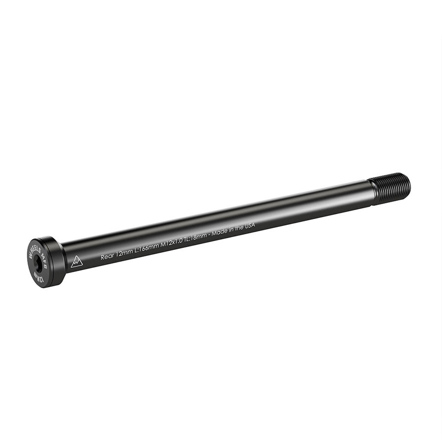 Wheels Manufacturing rear 12mm thru axle with 160mm thread length and M12x1.00 thread pitch for bike wheel compatibility