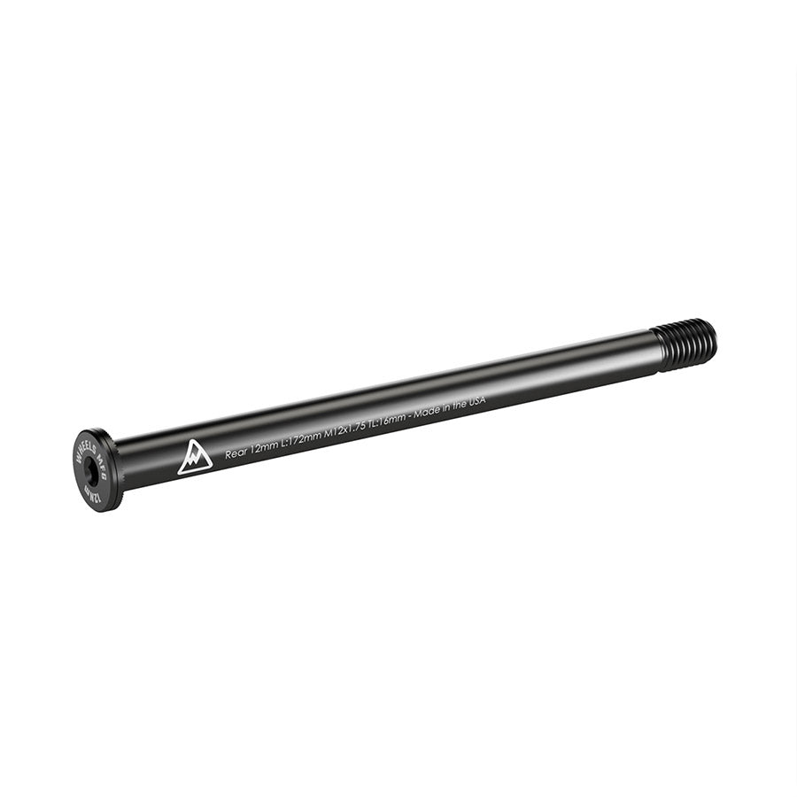 Wheels Manufacturing rear 12mm thru axle with 160mm thread length and M12x1.00 threading for mountain bike wheels.