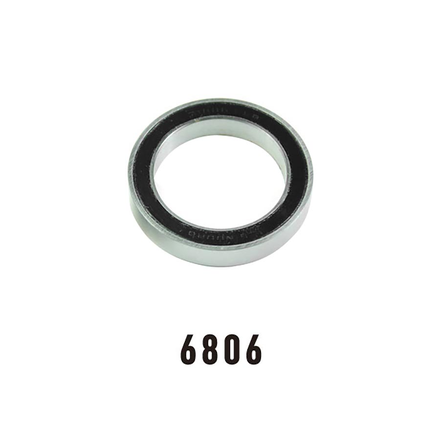 Steel Wheels Manufacturing sealed cartridge bearing with angular contact design, 24x37x7mm size, for bike drivetrain components.