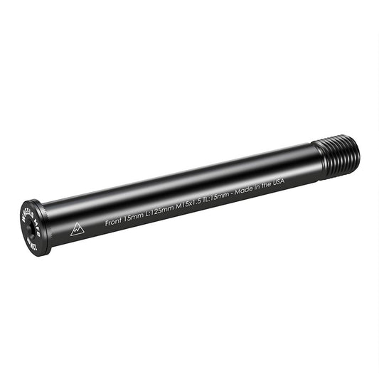 Wheels Manufacturing, Front 15mm Thru Axle, Thru Axle, Front, Length: 125mm, Thread Length: 15mm, Thread Pitch: M15x1.50