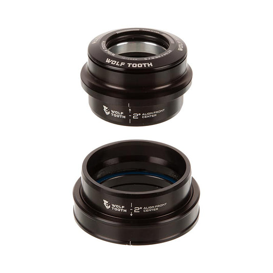 Wolf Tooth Components, GeoShift 2º Angle, Headset, Complete, EC44/28.6 | EC49/40, Long, Black