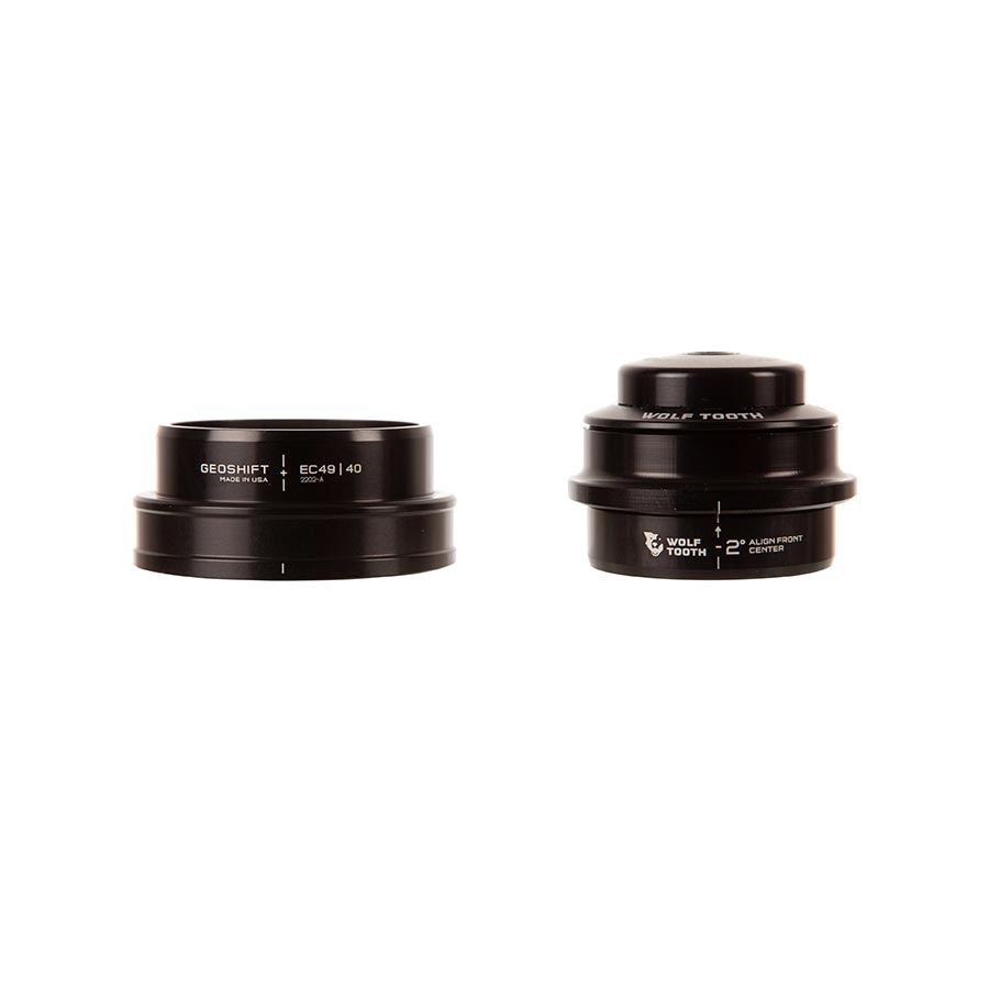 Wolf Tooth Components, GeoShift 2º Angle, Headset, Complete, EC44/28.6 | EC49/40, Long, Black
