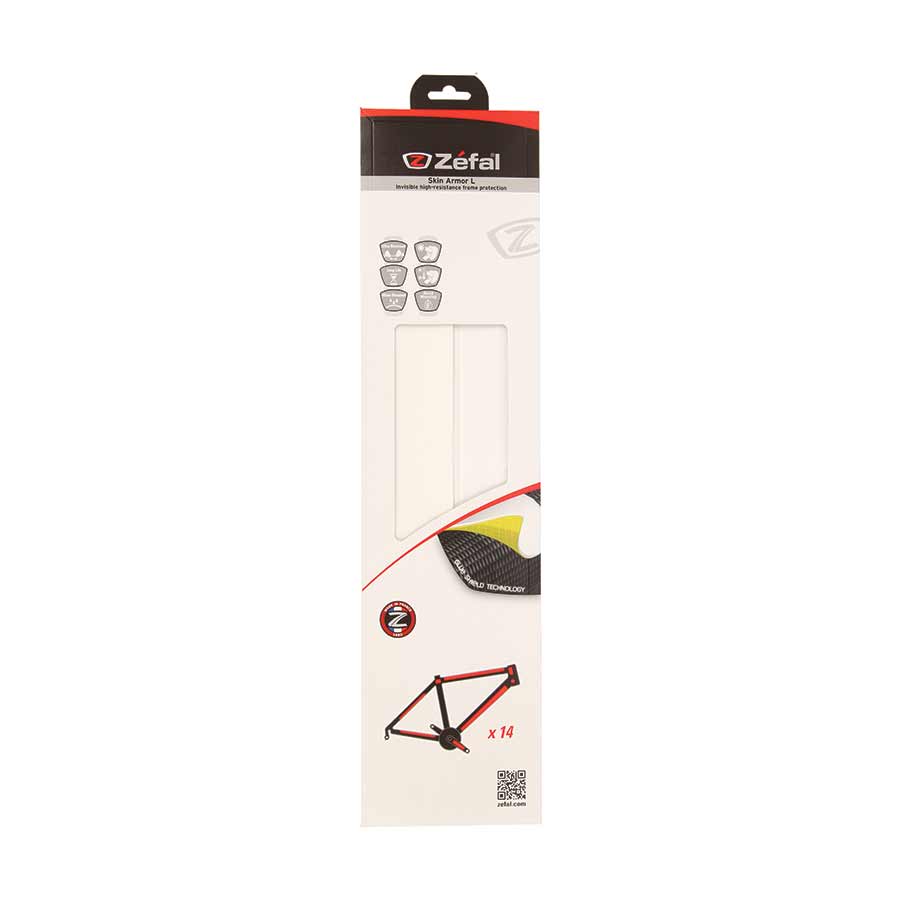 Zefal Skin Armor frame protection stickers on bicycle frame for added durability and scratch resistance.