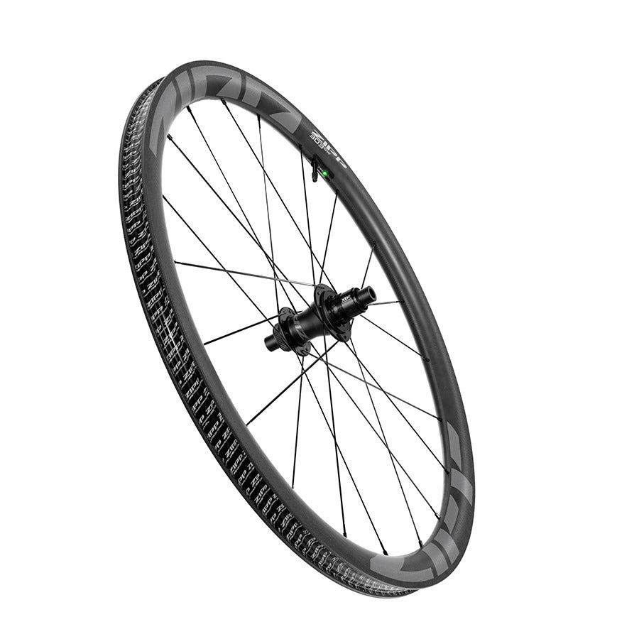 Zipp 303 SW Tubeless Disc A1 front wheel with 700c size, center-lock disc, 20 spokes, 12mm thru-axle, tubeless-ready design