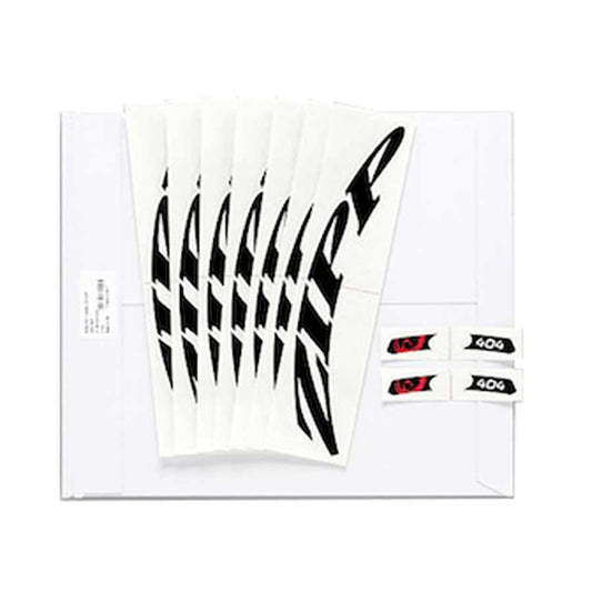 Zipp, Sticker set, 808, Matte black, No border, For one wheel