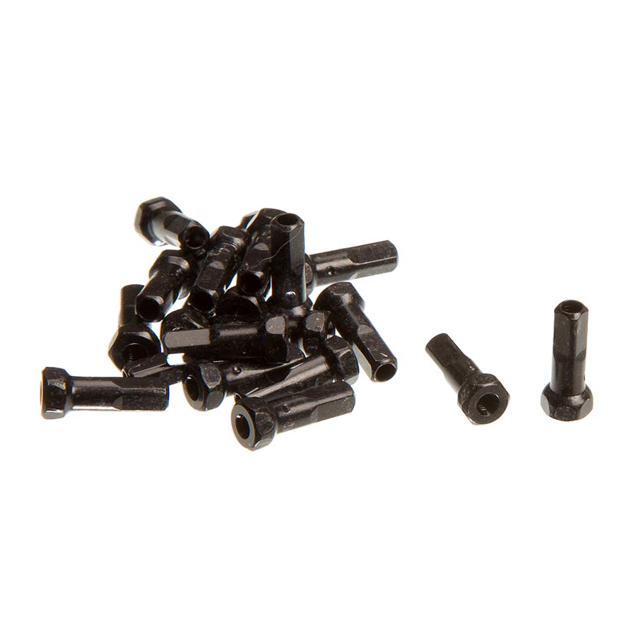 Zipp Secure Lock Hexagonal Nipples, set of 20, durable bike parts with external hex design for secure fitting and easy installation.