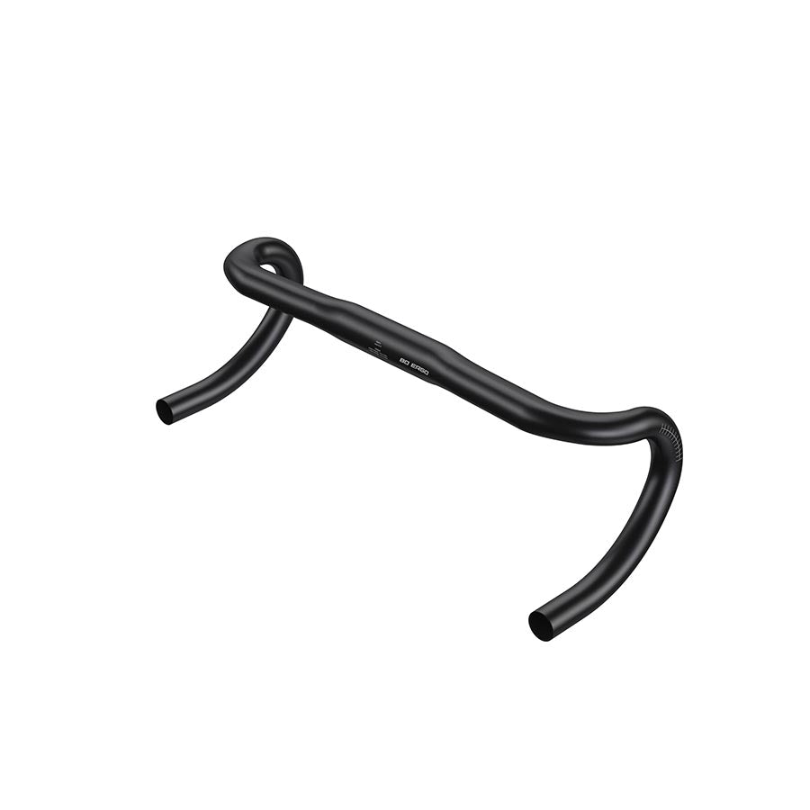 Zipp Service Course 80 Ergo road drop handlebars, 380mm width, 125mm reach, 80mm drop, black, lightweight cycling handlebar