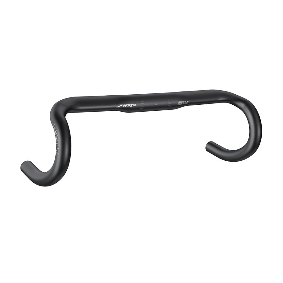 Zipp Service Course 70 Ergo road drop handlebars, black, 31.6mm diameter, 420mm length, 128mm drop, 70mm reach for cycling.