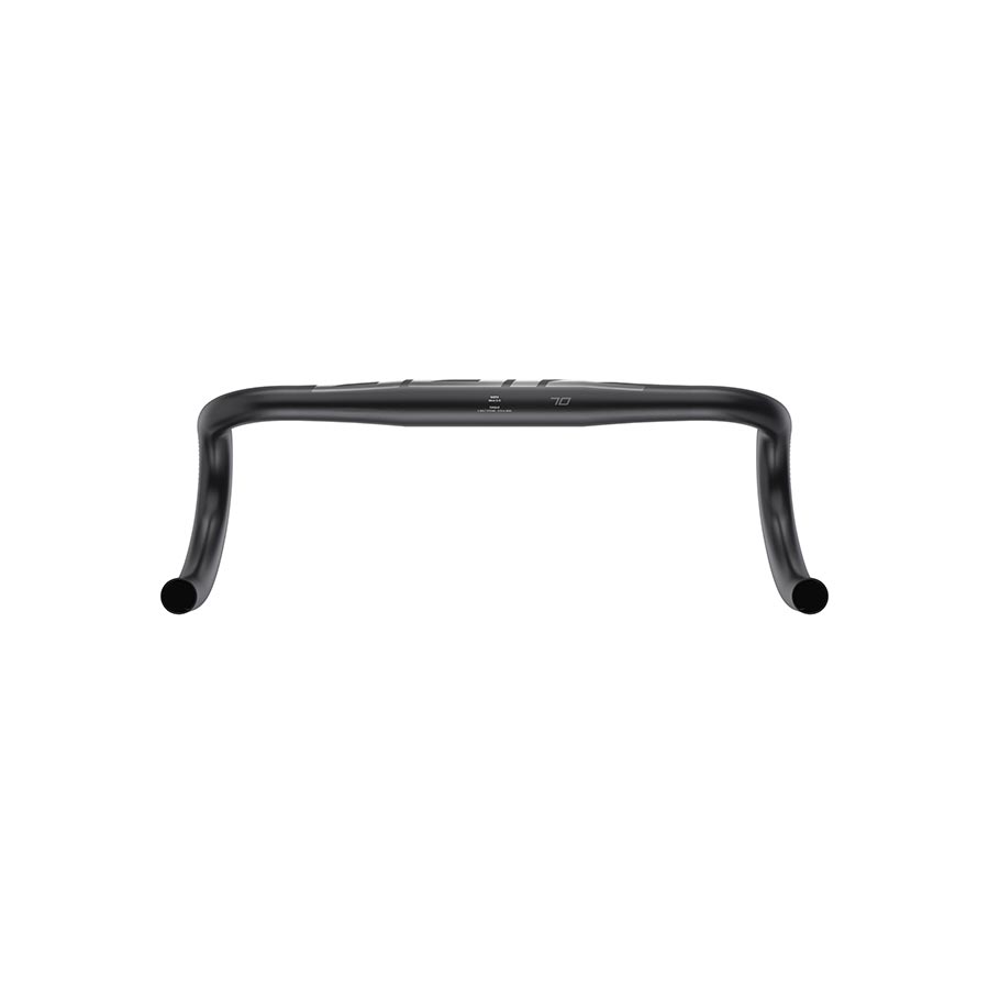 Zipp Service Course SL-70 road drop handlebars, 360mm length, black, with 128mm reach and 70mm drop for road cycling.